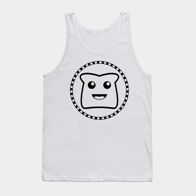 Crispy Toast Black Graphic Tank Top by KaraszKun